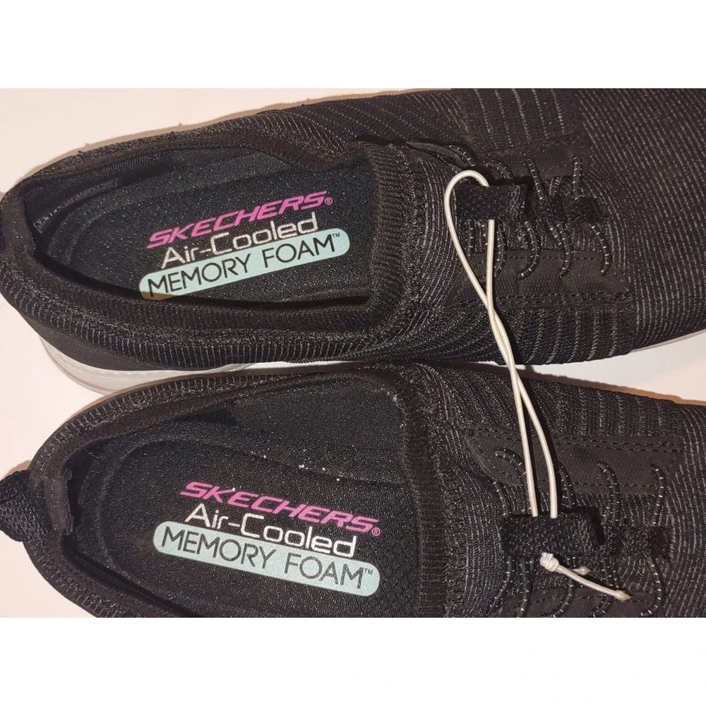 Skechers Womens City Pro Easy Moving Sneakers US 7.5 Black 23748S Excellent